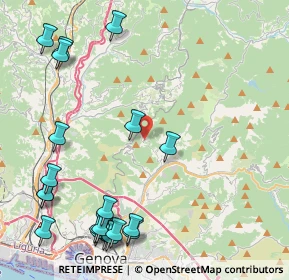Mappa Pino 3, 16010 Sant'Olcese GE, Italia (5.799)
