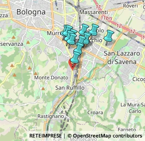 Mappa 40141 Bologna BO, Italia (1.36077)
