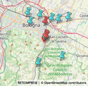 Mappa 40141 Bologna BO, Italia (3.38417)