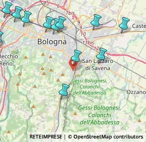 Mappa 40141 Bologna BO, Italia (5.46417)