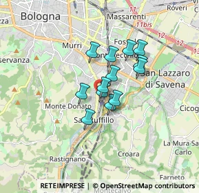 Mappa Via Bruno Mugellini, 40141 Bologna BO, Italia (1.10846)