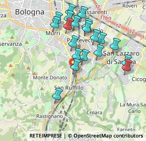 Mappa Via Bruno Mugellini, 40141 Bologna BO, Italia (1.887)