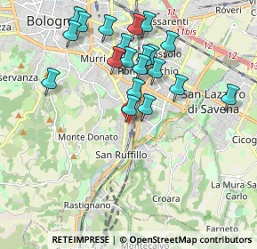 Mappa Via Bruno Mugellini, 40141 Bologna BO, Italia (1.931)
