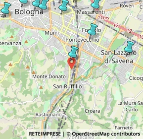 Mappa Via Bruno Mugellini, 40141 Bologna BO, Italia (3.39231)
