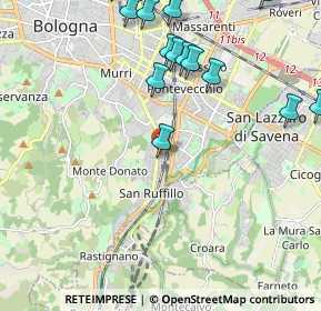 Mappa Via Bruno Mugellini, 40141 Bologna BO, Italia (2.672)