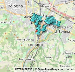 Mappa Via Bruno Mugellini, 40141 Bologna BO, Italia (1.2985)