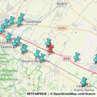 Mappa Via Progresso, 40064 Ozzano dell'Emilia BO, Italia (6.344)