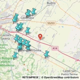 Mappa Via Progresso, 40064 Ozzano dell'Emilia BO, Italia (5.12579)