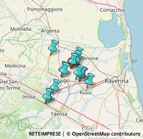 Mappa Via Pero, 48032 Fusignano RA, Italia (7.87143)