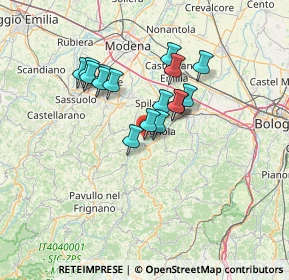 Mappa Via del Commercio, 41054 Marano Sul Panaro MO, Italia (10.83625)
