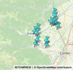 Mappa SP 160, 12025 Dronero CN (6.22857)