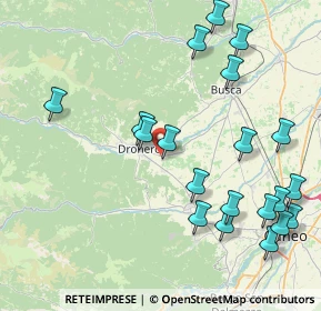 Mappa SP 160, 12025 Dronero CN (9.781)