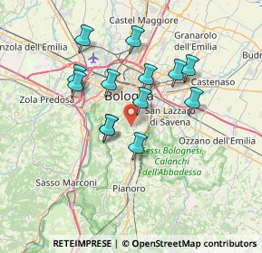 Mappa Via Santa Liberata, 40136 Bologna BO, Italia (6.13462)