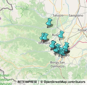 Mappa Via Giuseppe Garibaldi, 12025 Dronero CN, Italia (11.495)