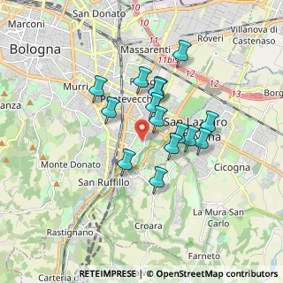 Mappa Via Bezzecca, 40139 Bologna BO, Italia (1.37533)