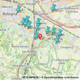 Mappa Via Bezzecca, 40139 Bologna BO, Italia (1.93692)