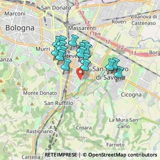Mappa Via Bezzecca, 40139 Bologna BO, Italia (1.40412)