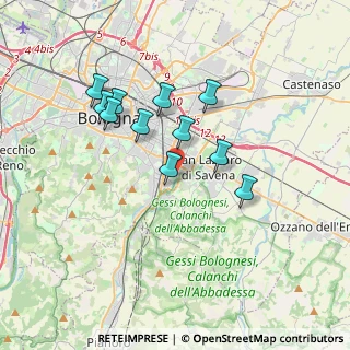 Mappa Via Bezzecca, 40139 Bologna BO, Italia (3.14636)