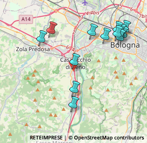 Mappa Via Amedeo Modigliani, 40033 Casalecchio di Reno BO, Italia (4.57231)