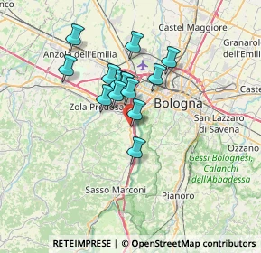 Mappa Via del Tintoretto, 40033 Casalecchio di Reno BO, Italia (5.10429)