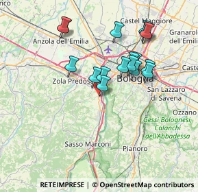 Mappa Via del Tintoretto, 40033 Casalecchio di Reno BO, Italia (6.74294)