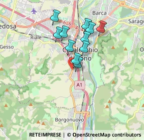 Mappa Via del Tintoretto, 40033 Casalecchio di Reno BO, Italia (1.43727)