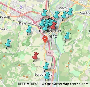 Mappa Via del Tintoretto, 40033 Casalecchio di Reno BO, Italia (1.861)