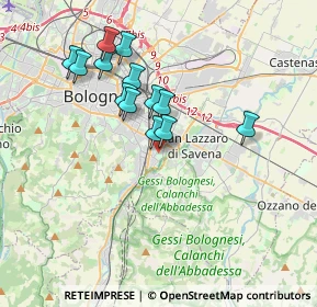 Mappa Via delle Argonne, 40141 Bologna BO, Italia (3.22692)