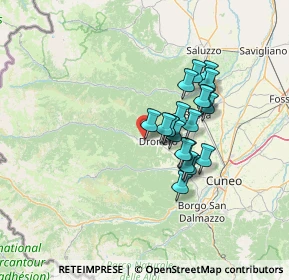 Mappa Strada Valle Maira, 12020 Roccabruna CN, Italia (10.3355)