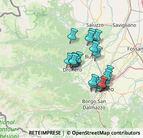 Mappa Via Torino, 12025 Dronero CN, Italia (10.8345)