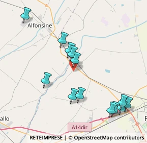 Mappa Via Allegri Piergiorgio, 48123 Mezzano RA, Italia (4.38462)