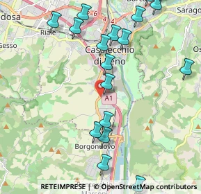 Mappa Via Alfredo Catalani, 40033 Casalecchio di Reno BO, Italia (2.736)