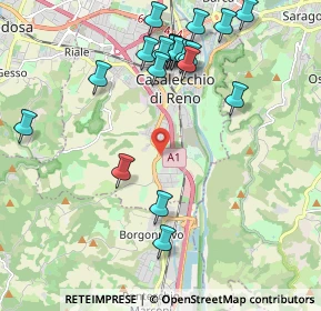 Mappa Via Alfredo Catalani, 40033 Casalecchio di Reno BO, Italia (2.2985)