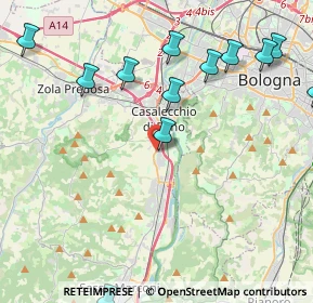 Mappa Via Alfredo Catalani, 40033 Casalecchio di Reno BO, Italia (5.57923)