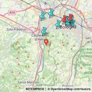 Mappa Quartiere Saragozza, 40033 Bologna BO, Italia (5.13)