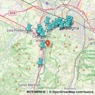 Mappa Quartiere Saragozza, 40033 Bologna BO, Italia (3.8205)