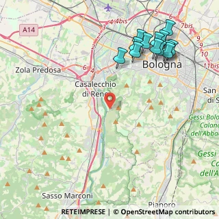 Mappa Quartiere Saragozza, 40033 Bologna BO, Italia (5.28231)