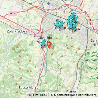 Mappa Quartiere Saragozza, 40033 Bologna BO, Italia (4.80538)