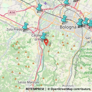 Mappa Quartiere Saragozza, 40033 Bologna BO, Italia (6.97909)