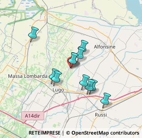 Mappa Via dell'Artigianato, 48032 Fusignano RA, Italia (5.27364)