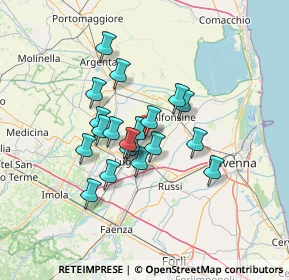 Mappa Via Ravenna, 48032 Fusignano RA, Italia (10.293)