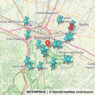 Mappa Via del Picchio, 40141 Bologna BO, Italia (7.73947)