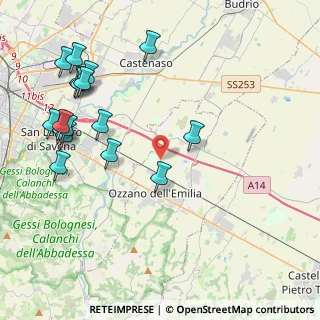 Mappa Via Olmatello, 40064 Ozzano dell'Emilia BO, Italia (5.06176)