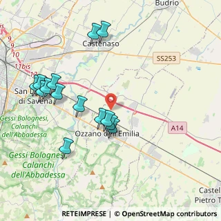 Mappa Via Olmatello, 40064 Ozzano dell'Emilia BO, Italia (4.255)
