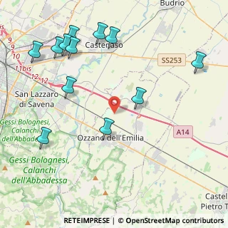 Mappa Via Olmatello, 40064 Ozzano dell'Emilia BO, Italia (5.185)