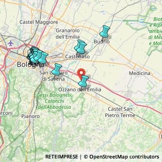 Mappa Via Olmatello, 40064 Ozzano dell'Emilia BO, Italia (9.7355)