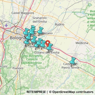 Mappa Via Olmatello, 40064 Ozzano dell'Emilia BO, Italia (6.21417)