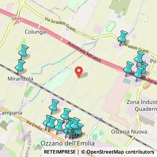 Mappa Via Olmatello, 40064 Ozzano dell'Emilia BO, Italia (1.603)