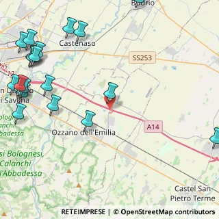 Mappa Via della Chimica, 40064 Ozzano dell'Emilia BO, Italia (6.621)