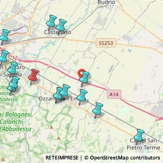 Mappa Tangenziale Nord Bologna, 40064 Ozzano dell'Emilia BO, Italia (5.68467)